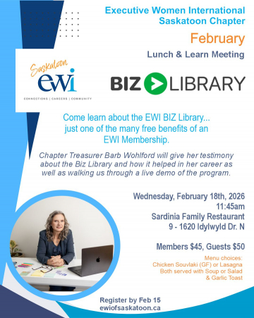 EWI of Saskatoon February 2026 Lunch and Learn